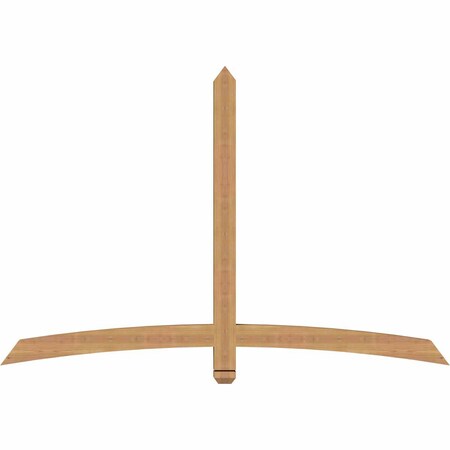 Ekena Millwork Bellingham Timber Gable Bracket, Western Red Cedar, 72"W x 48"H x 3 1/2"D x 3 1/2"F, 16/12 Pitch GBW072X48X0404BEL00SWR